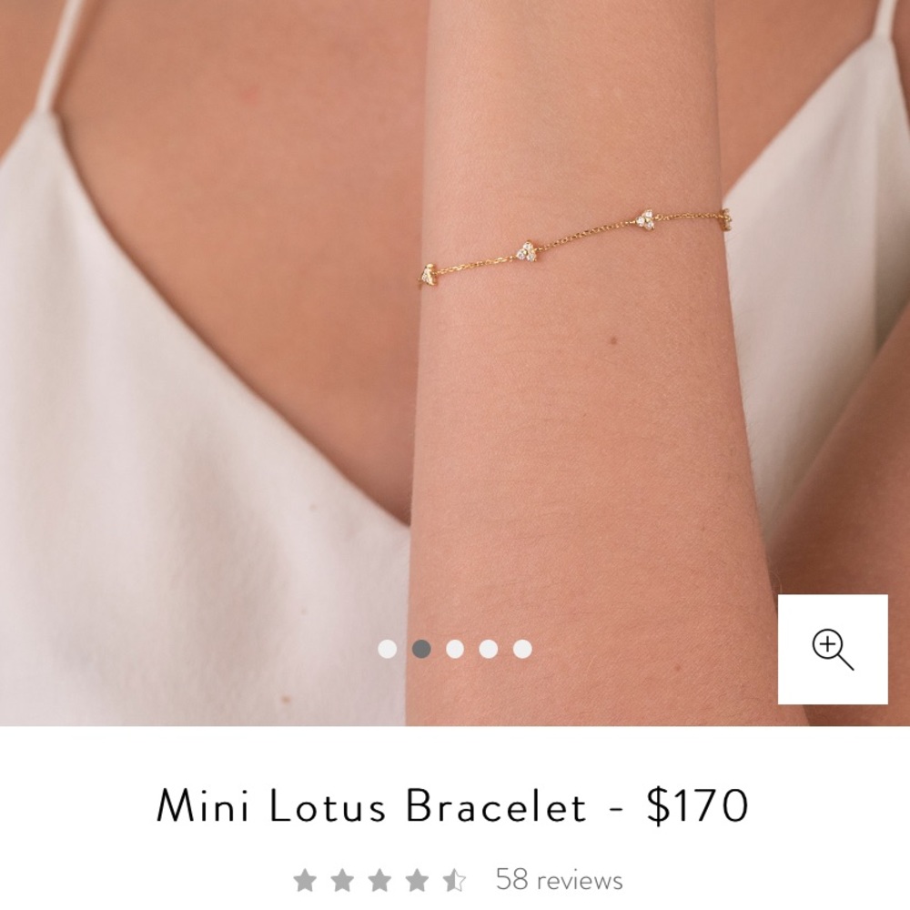 NEW Mejuri Mini Lotus Bracelet!